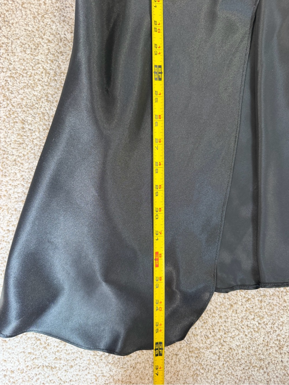 Vintage Intimates Black Slip Dress With Slit Nightgown- Hidden Fantasies Size L - Picture 6 of 6